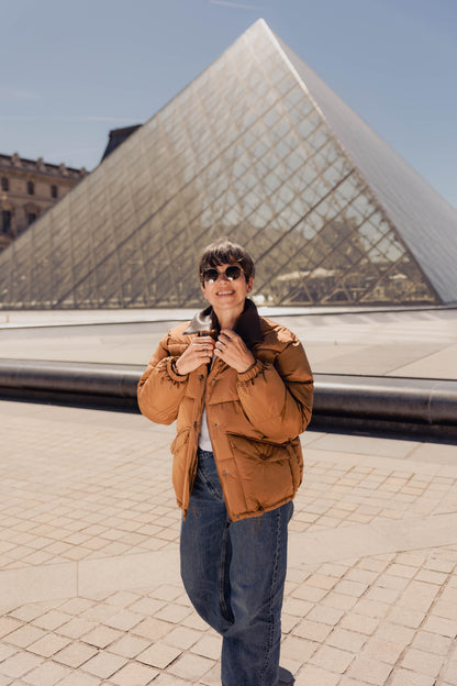 DOUDOUNE AVEC COL CONTRASTÉ