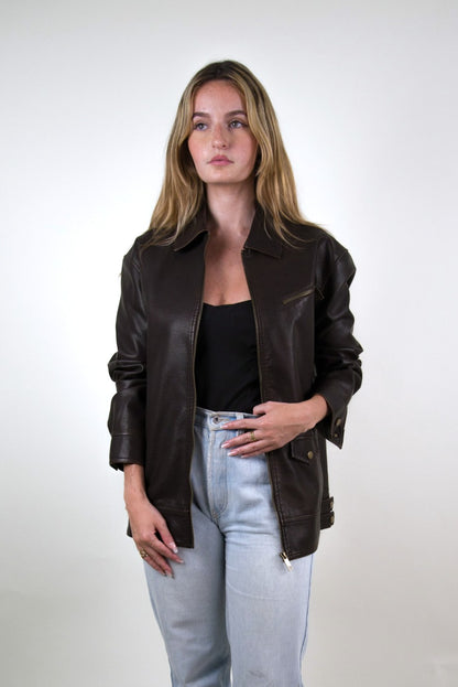 VESTE VINTAGE EN SIMILICUIR