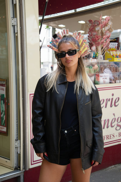 VINTAGE FAUX LEATHER JACKET