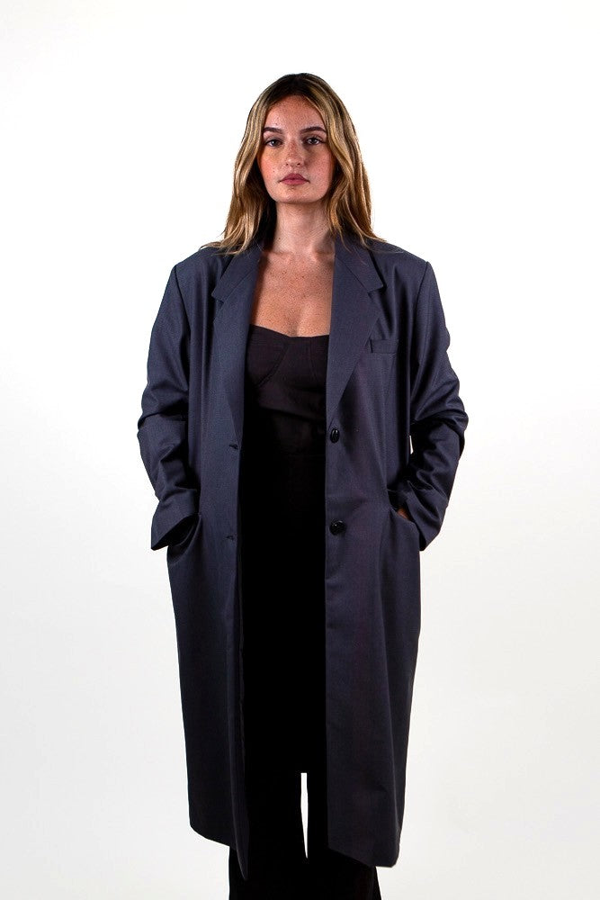 MANTEAU LÉGER LONG STYLE BLAZER