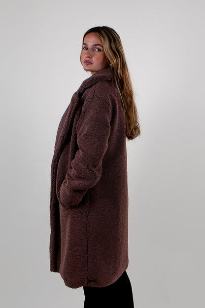 MANTEAU MI-LONG EN MOUMOUTE
