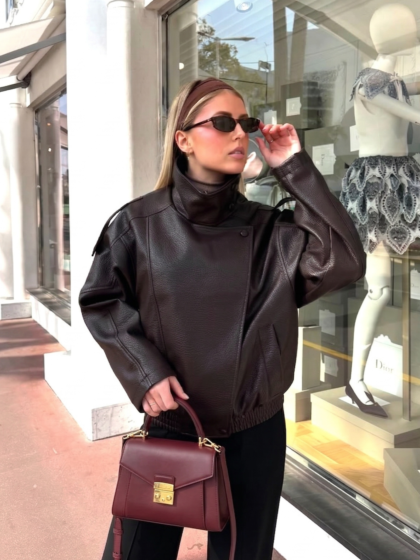 Faux Leather Biker Jacket