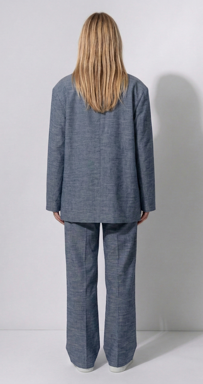 PANTALON FLUIDE EFFET LIN