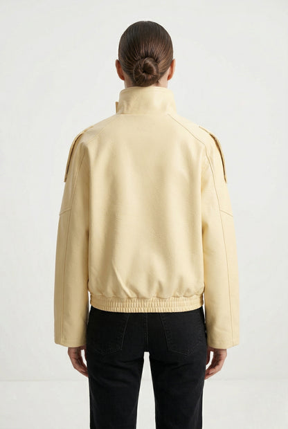 Faux Leather Biker Jacket