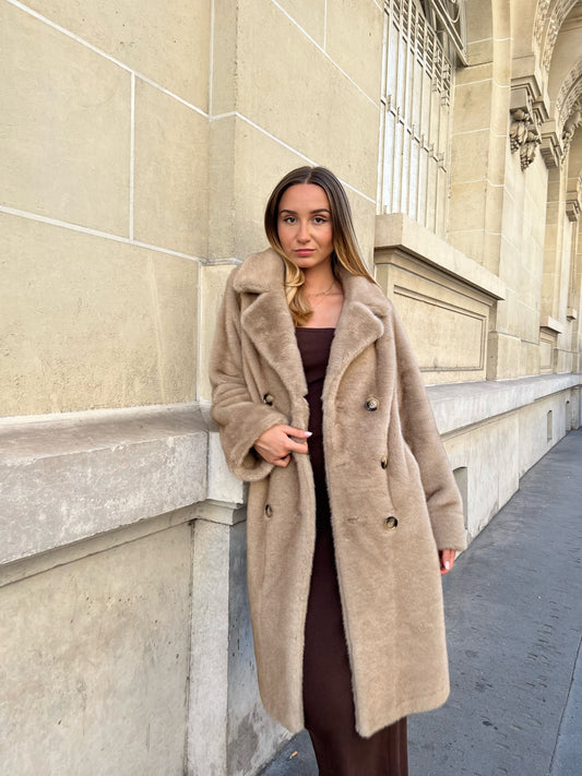 Faux fur Long Coat