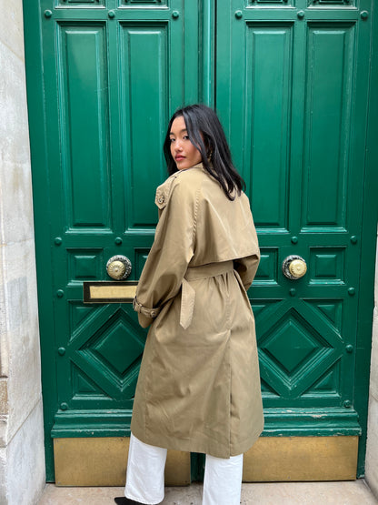 Popular belted trench coat