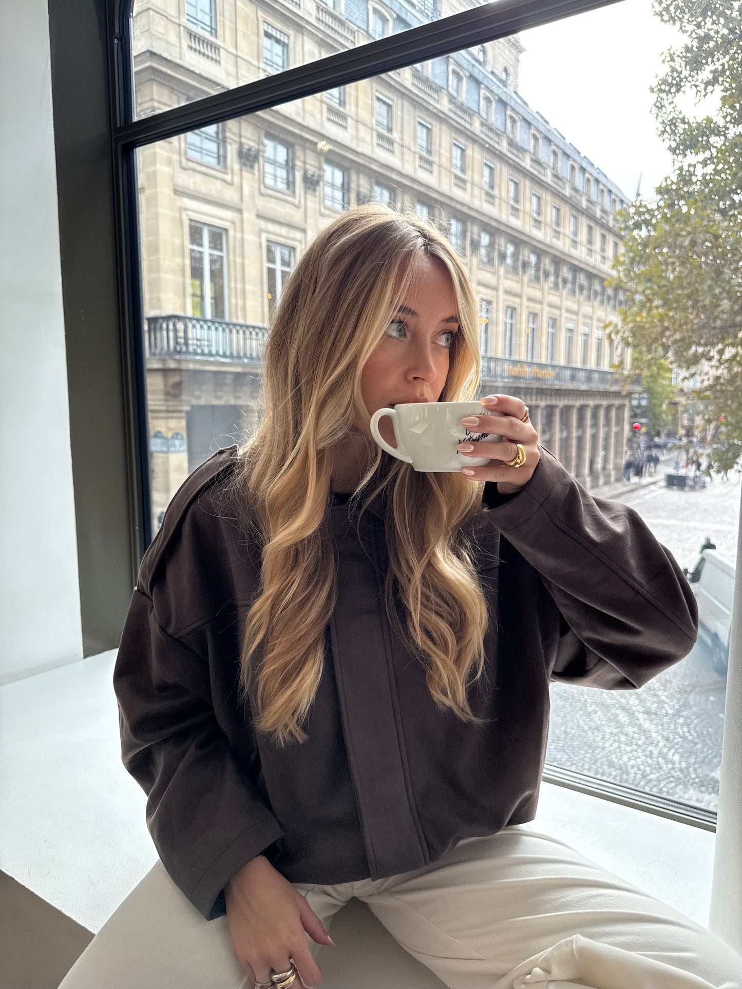 VESTE COURTE EFFET DAIM