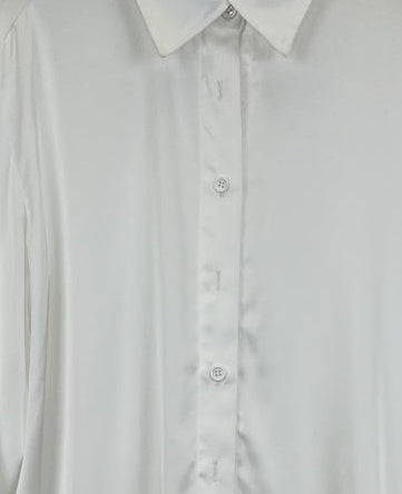 CHEMISE SATINÉE À PLUMES