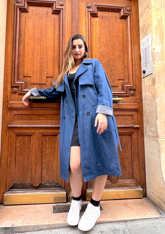 Denim Trench Coat