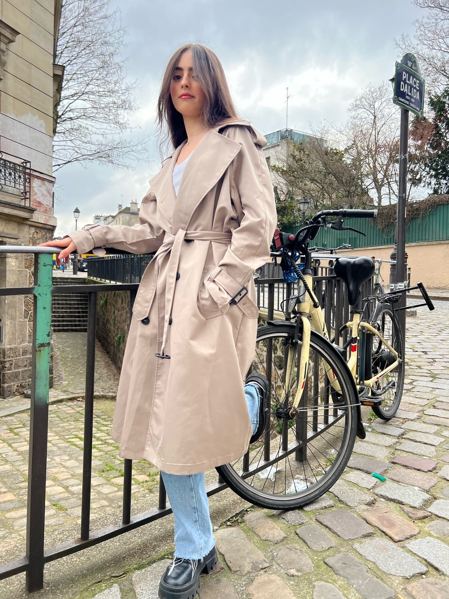 Trench coat à détails